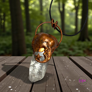 Dreamweaver Celestial Clear Quartz Pendant 🌙