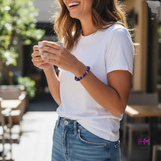 🌈✨ Cosmic Strength Rainbow Tiger’s Eye Bracelet