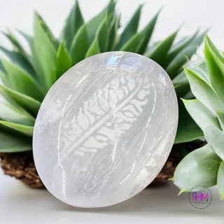 Soothing Selenite Palm Stone 🤍