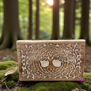 🌳 Celtic Wisdom Wooden Keepsake Box 🌳