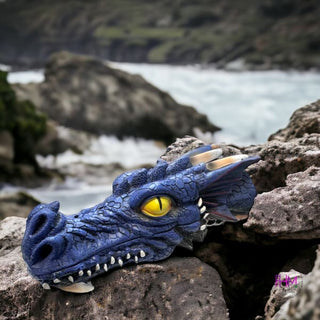 Dragons Lair Incense Stick and Cone Burner 🐉 - Blue