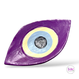 Enchanted Amethyst Evil Eye Incense Burner 🔮