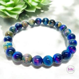 🌈✨ Cosmic Strength Rainbow Tiger’s Eye Bracelet