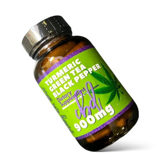 CBD Infused Turmeric | Green Tea | Black Pepper Capsules