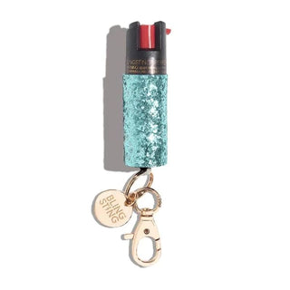 Bling Self Defense Spray - Teal Glitter - Done