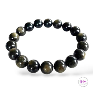 ✨ Shadow Spectrum Obsidian Bracelet 🌈🖤