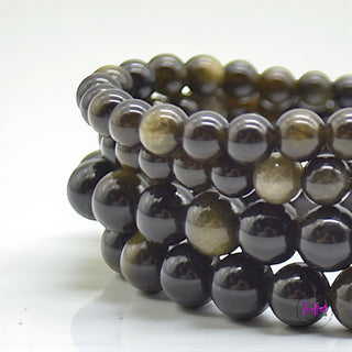 ✨ Shadow Spectrum Obsidian Bracelet 🌈🖤