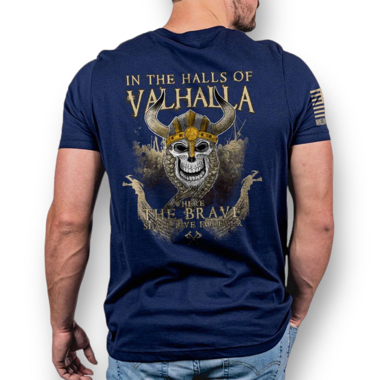 Valhalla T - Shirt | Nine Line - Medium / Navy - Done