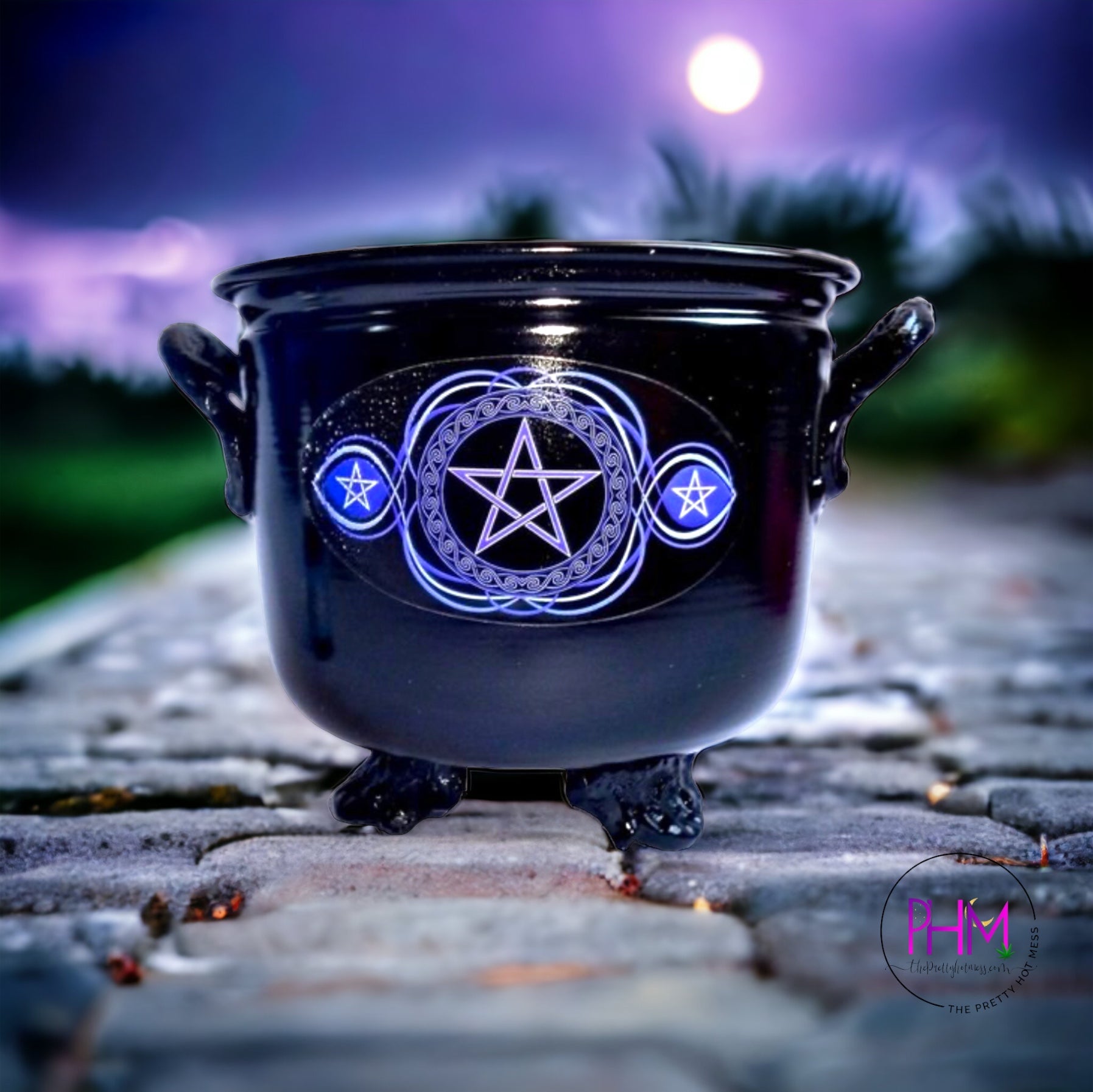 Witches Pentacle Cauldron Burner 🌙