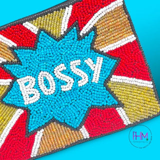 A Little Bossy Beaded Coin Purse
