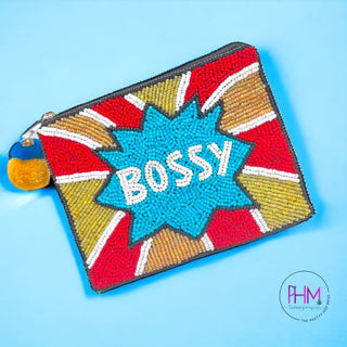 A Little Bossy Beaded Coin Purse