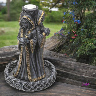 Ancient Wisdom Mother Maiden Crone Backflow Incense Burner