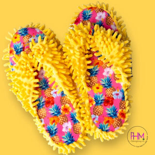 Aunt Deloris House Slippers - Fineapple / 4-6