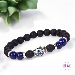 Back Off Evil Eye Lava Bracelet 🪬
