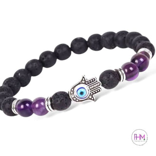 Back Off Evil Eye Lava Bracelet 🪬