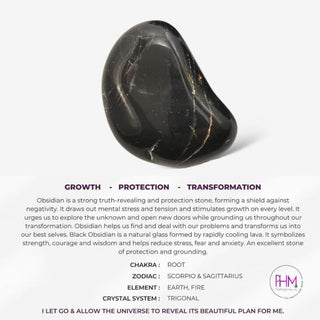 Black Onyx Tumbled Stone 🔮