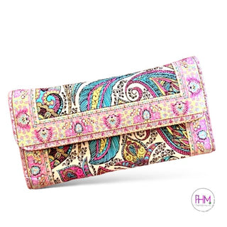 Boho Girl Trifold Turkish Wallet 🪬 - Pink