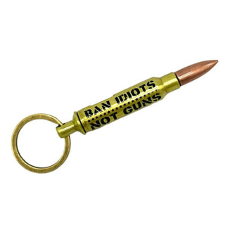 Bullet Key Chain Bottle Opener - Ban Idiots Not Guns