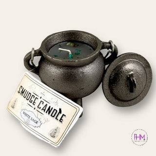 Cast Iron Enchanted Cauldron Smudge Candles 🧡