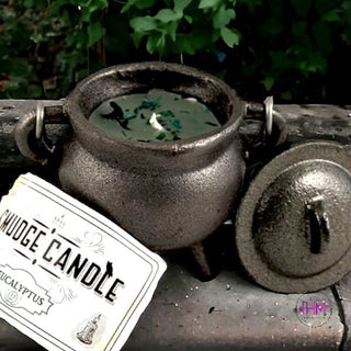 Cast Iron Enchanted Cauldron Smudge Candles 🧡