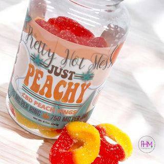 CBD Infused Peach Rings 🍑 - Gummies