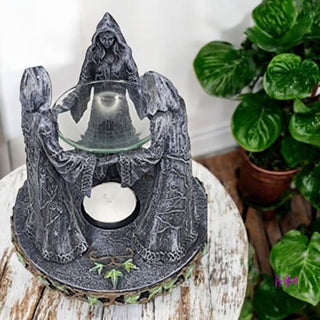 Divine Goddess Mother Maiden Crone Oil Burner 🌙 - oil burner
