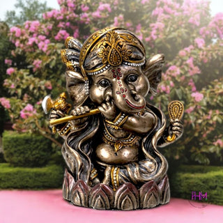 Divine Golden Ganesha Backflow Incense Burner ✨ - burner