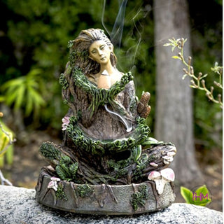 Enchanted Mother Earth Backflow Incense Burner 🌍 - Done