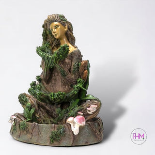 Enchanted Mother Earth Backflow Incense Burner 🌍 - Done