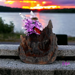 Enchanted Purple Reign LED Dragon Back Flow Burner 💜