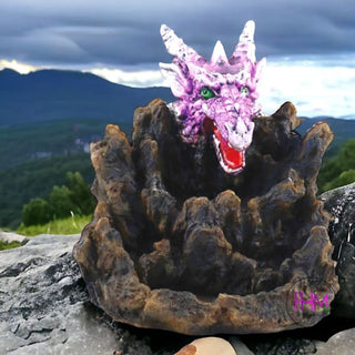 Enchanted Purple Reign LED Dragon Back Flow Burner 💜
