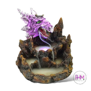 Enchanted Purple Reign LED Dragon Back Flow Burner 💜