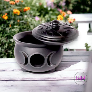 Enchantress Triple Moon Cauldron Pot - Done