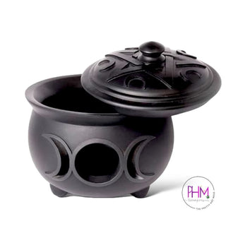 Enchantress Triple Moon Cauldron Pot - Done