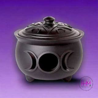 Enchantress Triple Moon Cauldron Pot - Done