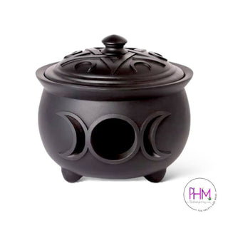 Enchantress Triple Moon Cauldron Pot - Done
