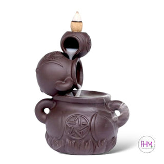 Enchantress Triple Moon Pentacle Backflow Burner 🌙 - Gifts