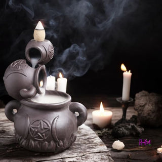 Enchantress Triple Moon Pentacle Backflow Burner 🌙 - Gifts