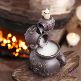 Enchantress Triple Moon Pentacle Backflow Burner 🌙 - Gifts