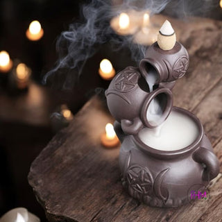 Enchantress Triple Moon Pentacle Backflow Burner 🌙 - Gifts