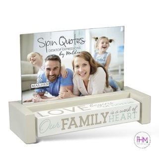 Family Spin Quote Picture Frame - Done