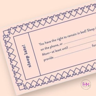 Fill in Love Mom Vouchers 💜 - Book