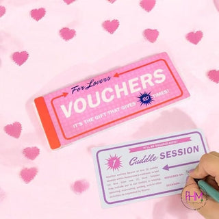 For Lovers Vouchers Coupon Book 💋 - note pad