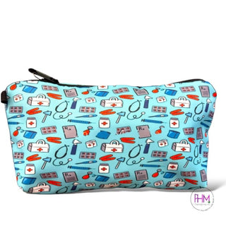 Get Your Shift Together Nurse 👩🏼⚕️ Zipper Pouch - Aqua