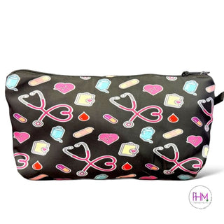 Get Your Shift Together Nurse 👩🏼⚕️ Zipper Pouch - black