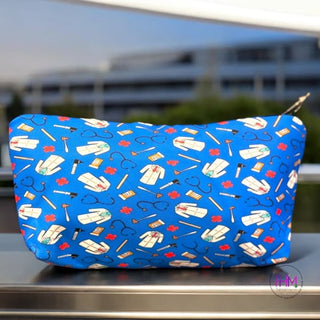 Get Your Shift Together Nurse 👩🏼⚕️ Zipper Pouch - Blue &
