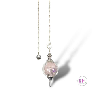 Goddess Energy Sephoroton Rose Quartz Glass Pendulum 🌟✨