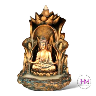 Golden Buddha Back Flow Incense Burner