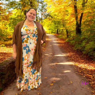 Good Vibes Only Plus Size Maxi Dress 👗