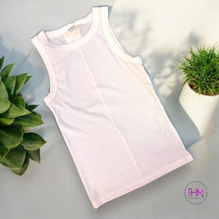 Good Vibes Only Ribbed Tank Top ✌🏼